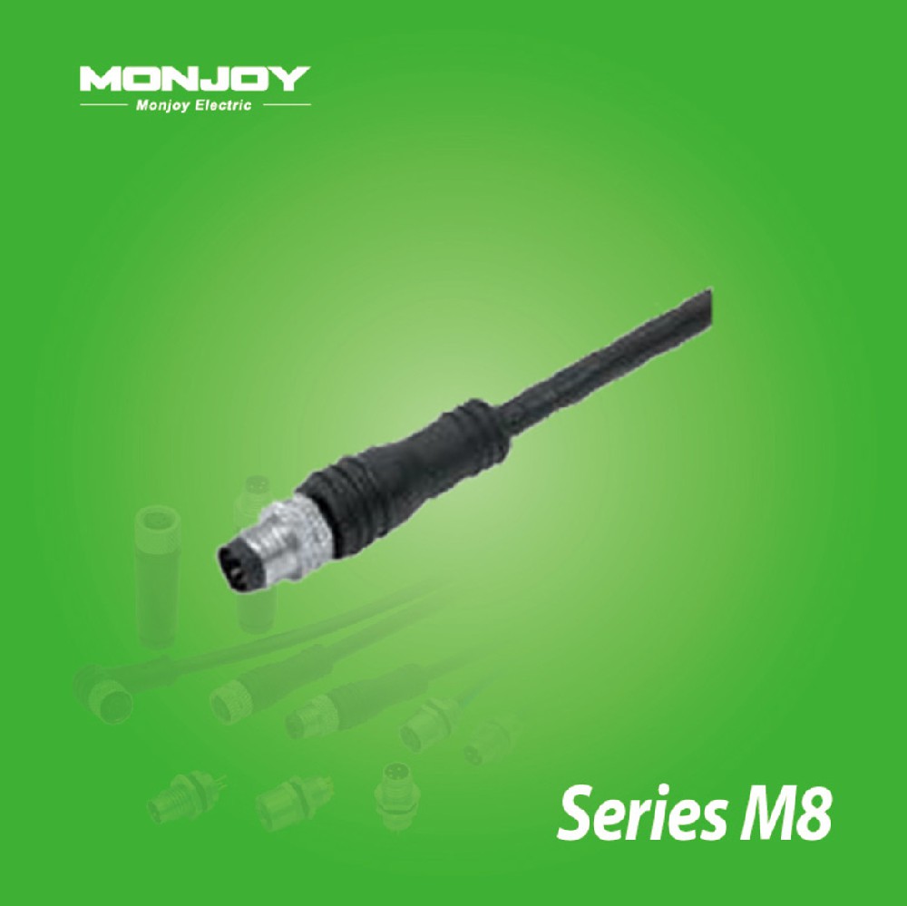 M8*1.0，直式，針，澆鑄電纜連接器