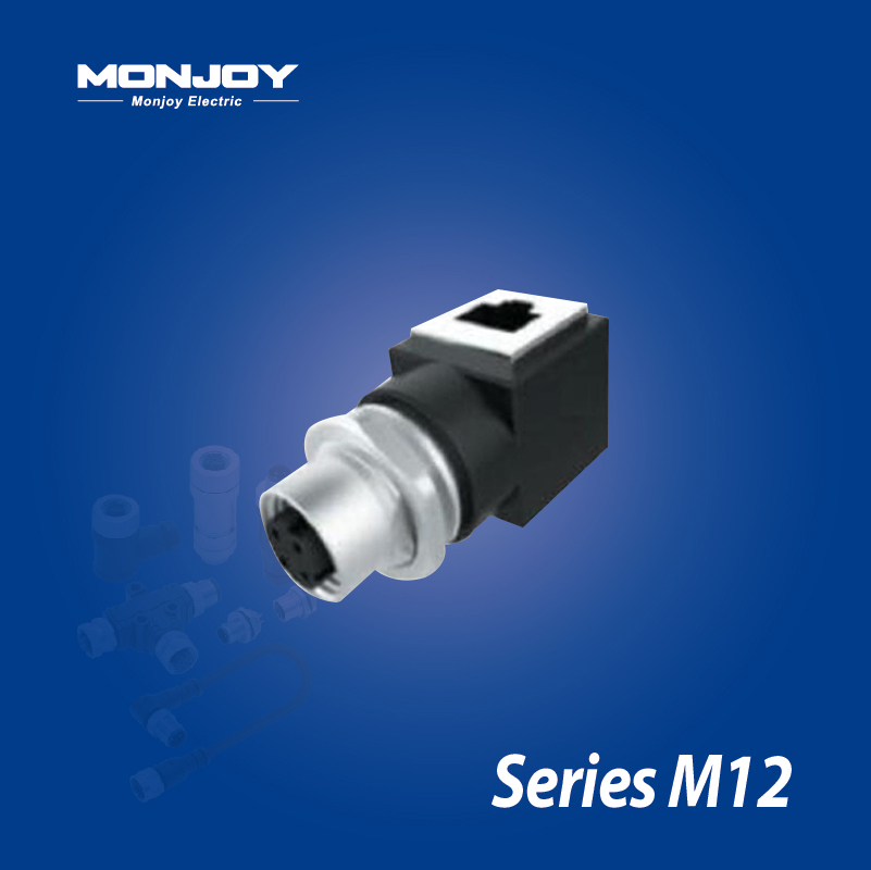 M12*1.0，D標(biāo)準(zhǔn)，孔-RJ45 轉(zhuǎn)換適配器